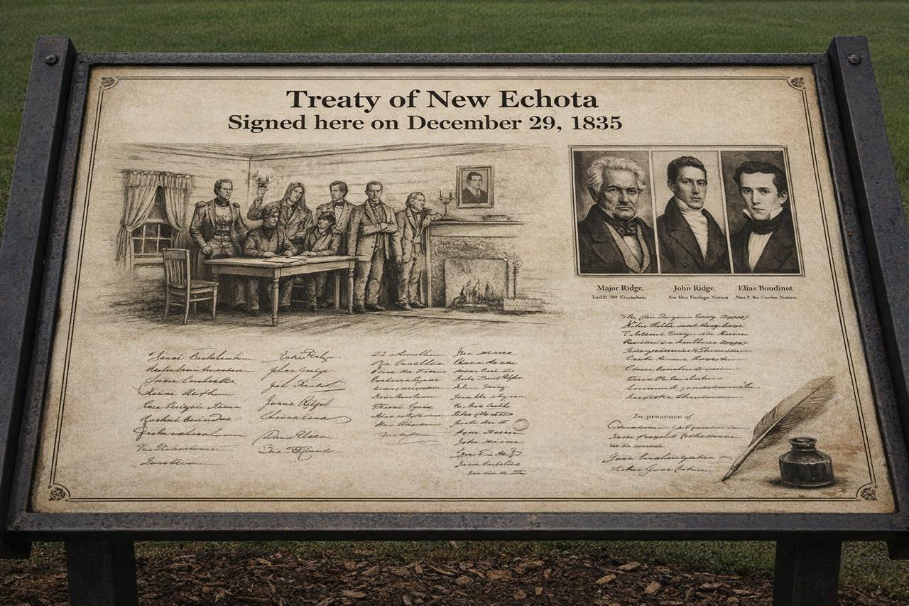 Treaty of New Echota When a minority group negotiated away an entire nation and its land