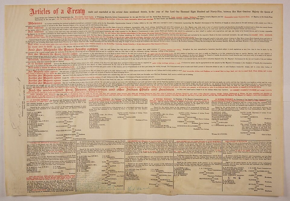 Adhesion to Treaty 8 One of the Largest Land Agreements in Canadian History