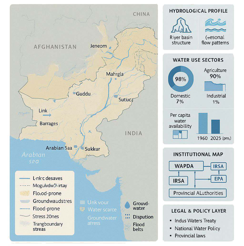 Pakistan’s National Water System map