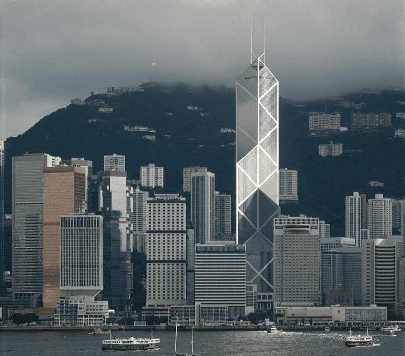 Hong Kong’s Bank of China Tower Reached a Historic Construction Milestone, Later Becoming Asia’s Tallest Building