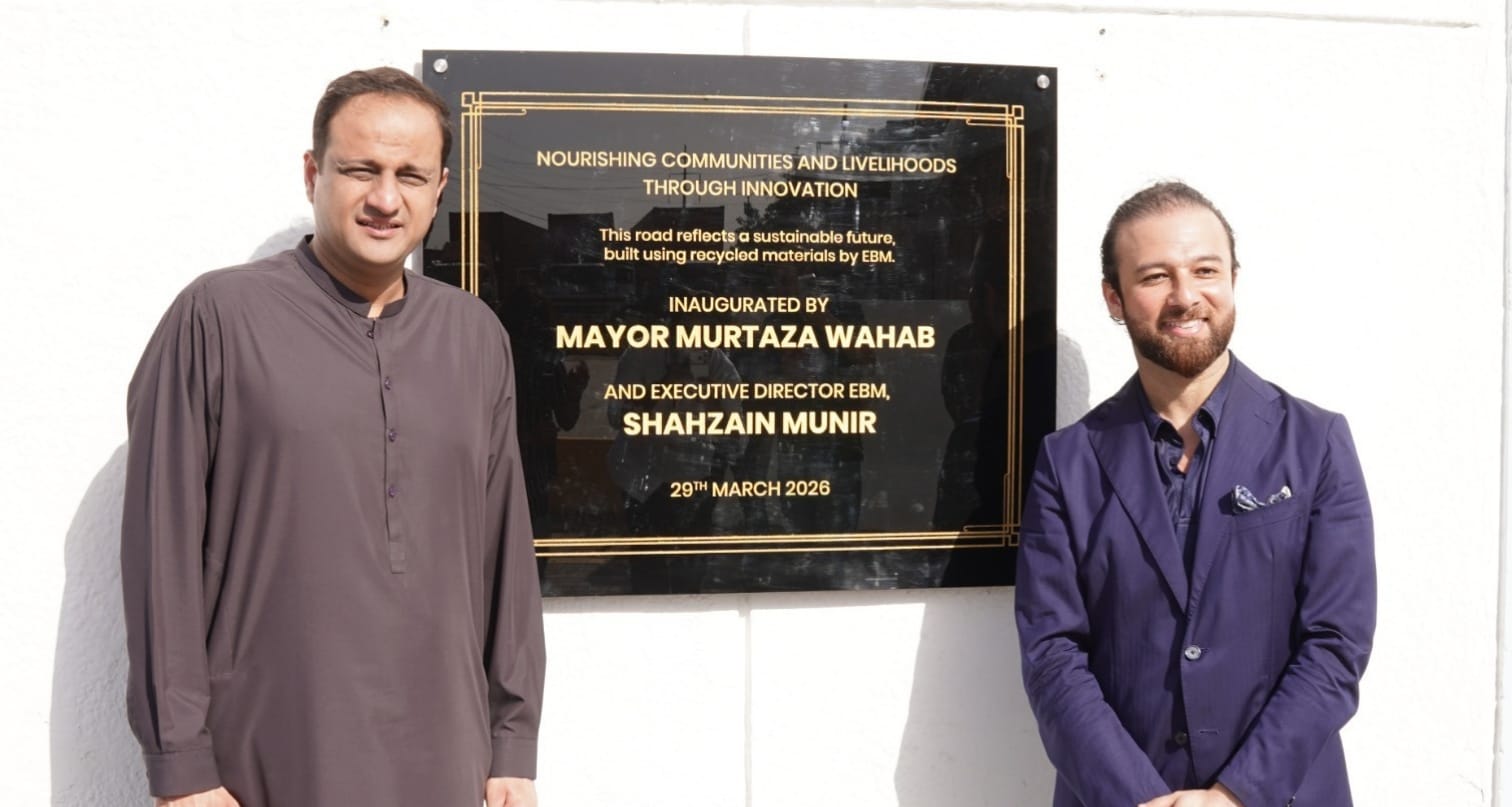 Karachi Gets Eco-Friendly Boost as EBM Builds Road Using Recycled Plastic Waste