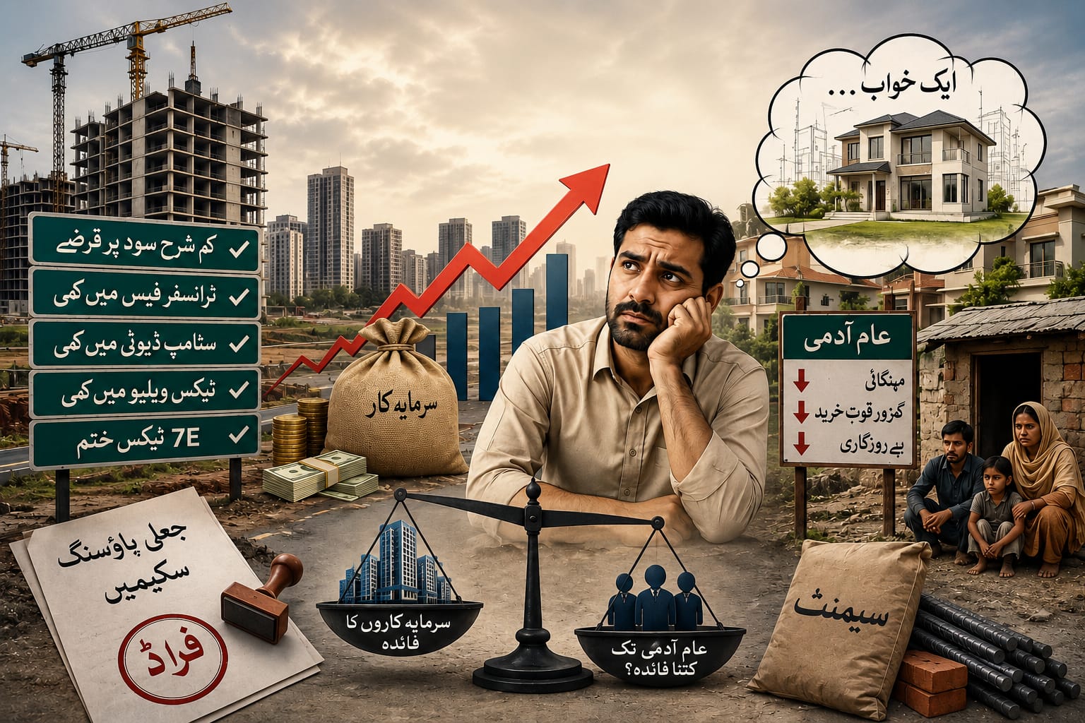 کیا رئیل اسٹیٹ شعبے کو دیا گیا ریلیف عام آدمی تک بھی  پہنچ پائے گا؟