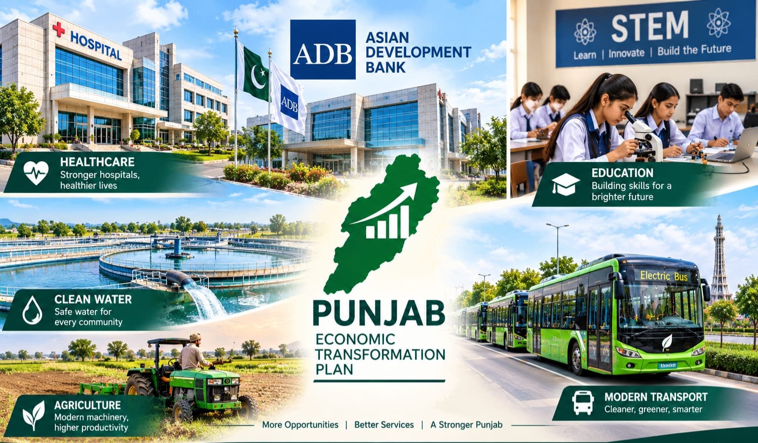 صاف پانی سے الیکٹرک بسوں تک، پنجاب کا ترقیاتی منصوبہ کتنی بڑی تبدیلی لا سکتا ہے؟