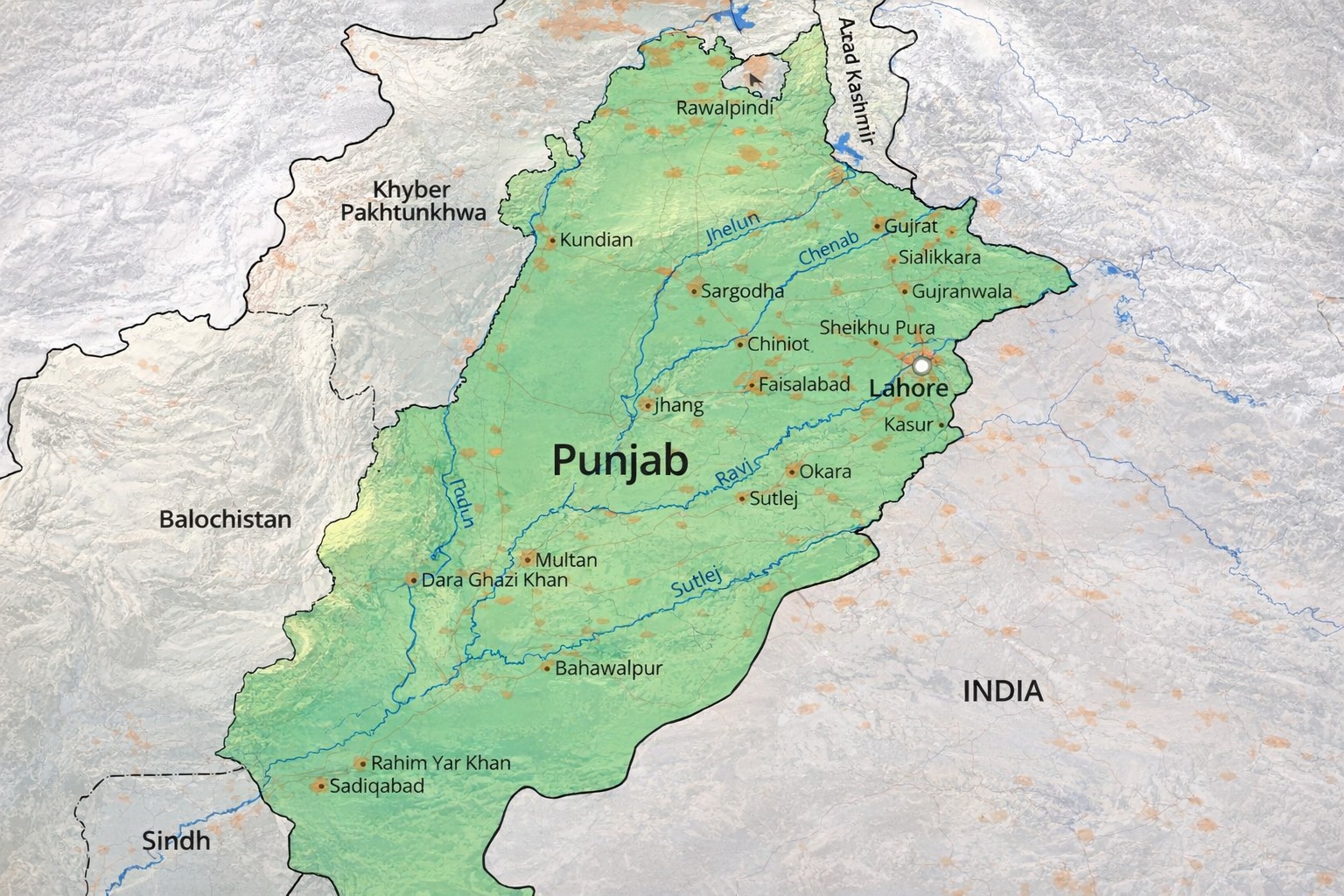 Punjab Map
